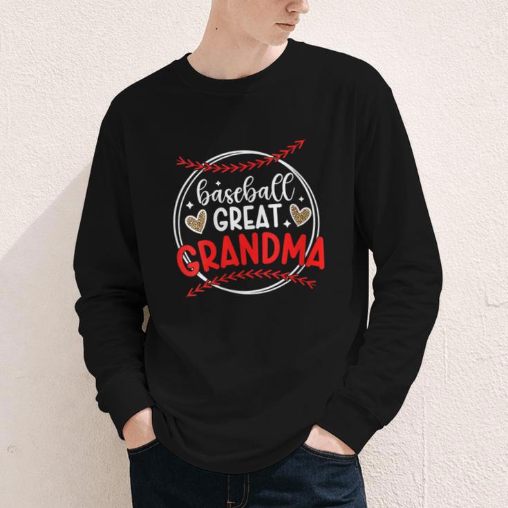 Baseball Great Grandma Of A Baseball Player Great Grandma Youth Long Sleeve Tee