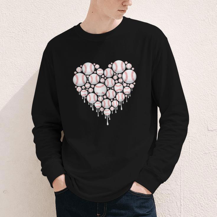 Baseball Heart Drip Valentine's Day Baseball Lover Boys Men Youth Long Sleeve Tee Baseball Heart Drip Valentine's Day Baseball Lover Boys Men Youth Long Sleeve Tee