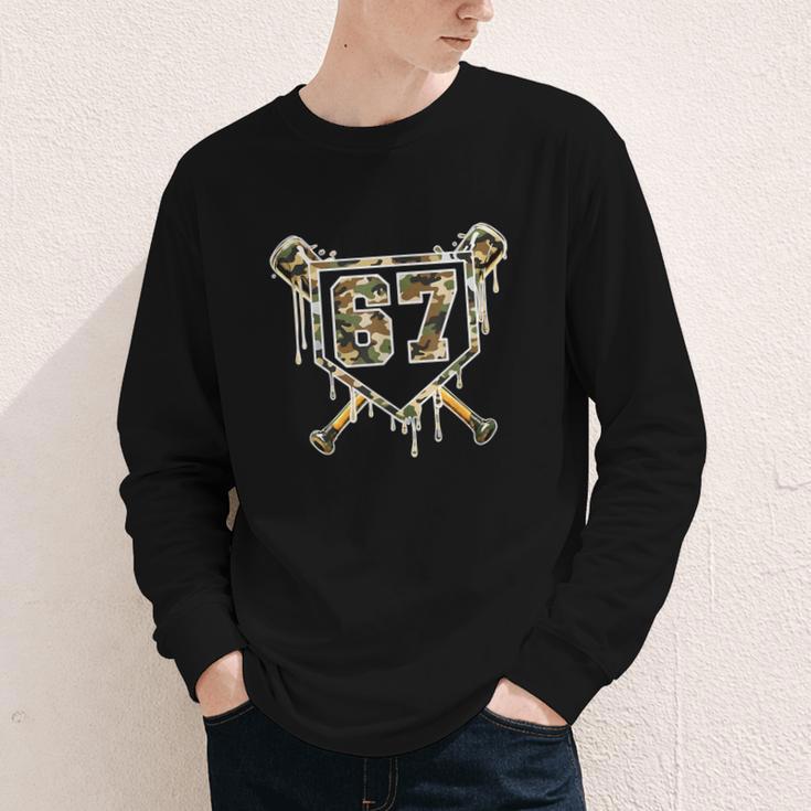 Baseball Ice Cream Drip 67 Camo Six Seven Meme Youth Long Sleeve Tee Baseball Ice Cream Drip 67 Camo Six Seven Meme Youth Long Sleeve Tee