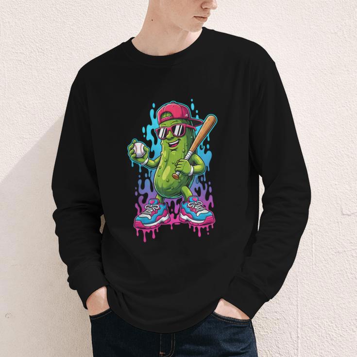 Baseball Ice Cream Drip Boys And Girls Batter Game Day Youth Long Sleeve Tee Baseball Ice Cream Drip Boys And Girls Batter Game Day Youth Long Sleeve Tee