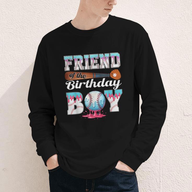 Baseball Ice Cream Drip Friend Of The Birthday Boy Youth Long Sleeve Tee Baseball Ice Cream Drip Friend Of The Birthday Boy Youth Long Sleeve Tee