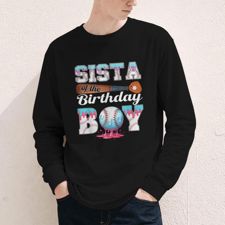 Baseball Ice Cream Drip Sista Of The Birthday Boy Youth Long Sleeve Tee Baseball Ice Cream Drip Sista Of The Birthday Boy Youth Long Sleeve Tee
