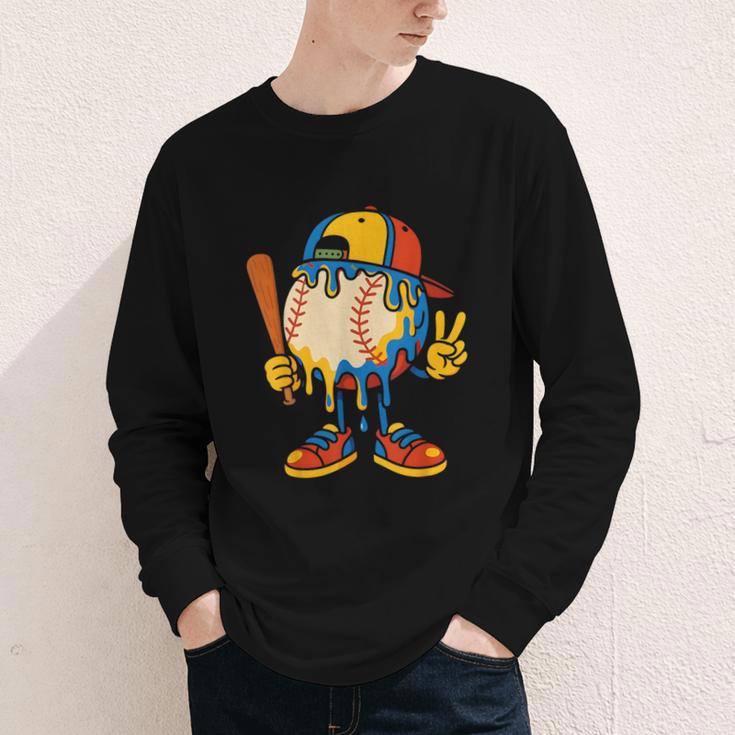 Baseball Ice Cream Drip Youth Back To School Baseball Stuff Youth Long Sleeve Tee Baseball Ice Cream Drip Youth Back To School Baseball Stuff Youth Long Sleeve Tee