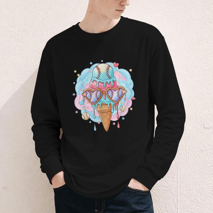 Baseball Ice Cream Heart Sunglasses Youth Boys Valentine Youth Long Sleeve Tee Baseball Ice Cream Heart Sunglasses Youth Boys Valentine Youth Long Sleeve Tee