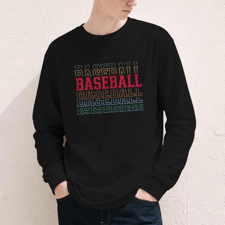 Baseball Layered Text Team Player Coach Youth Youth Long Sleeve Tee Baseball Layered Text Team Player Coach Youth Youth Long Sleeve Tee