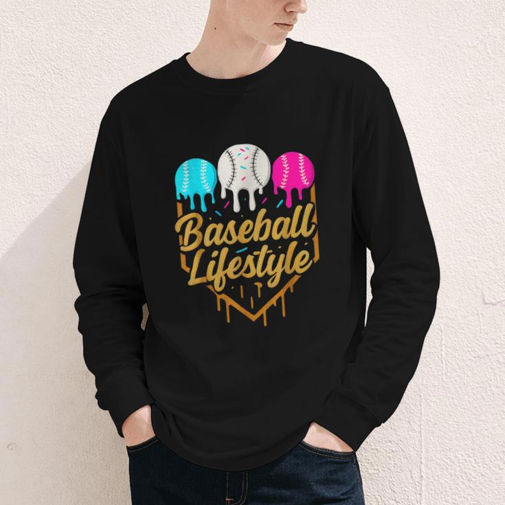 Baseball Lifestyle Baseball Drip Icecream Youth Long Sleeve Tee Baseball Lifestyle Baseball Drip Icecream Youth Long Sleeve Tee