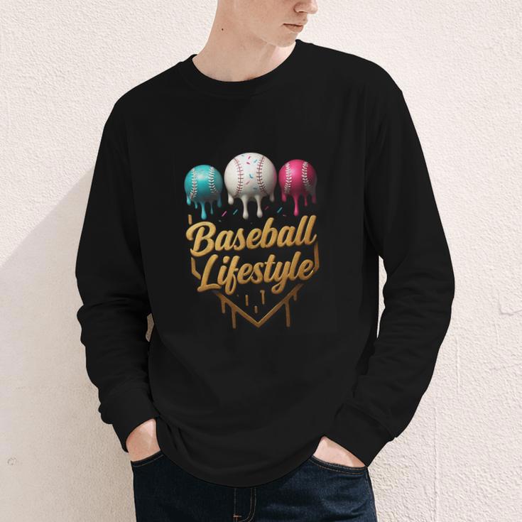 Baseball Lifestyle Drip Youth Long Sleeve Tee Baseball Lifestyle Drip Youth Long Sleeve Tee