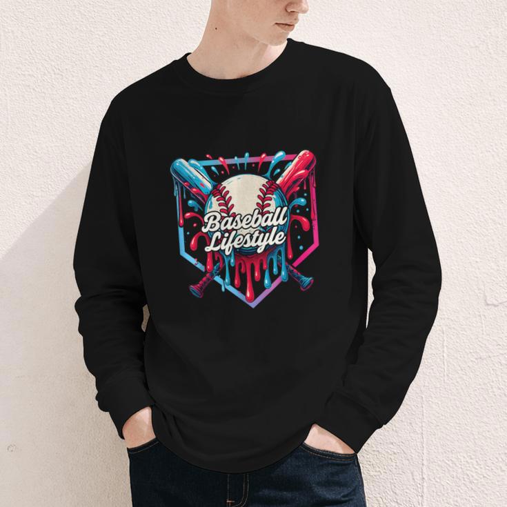 Baseball Lifestyle Shirt Youth Baseball Drip Icecream Boys Youth Long Sleeve Tee Baseball Lifestyle Shirt Youth Baseball Drip Icecream Boys Youth Long Sleeve Tee
