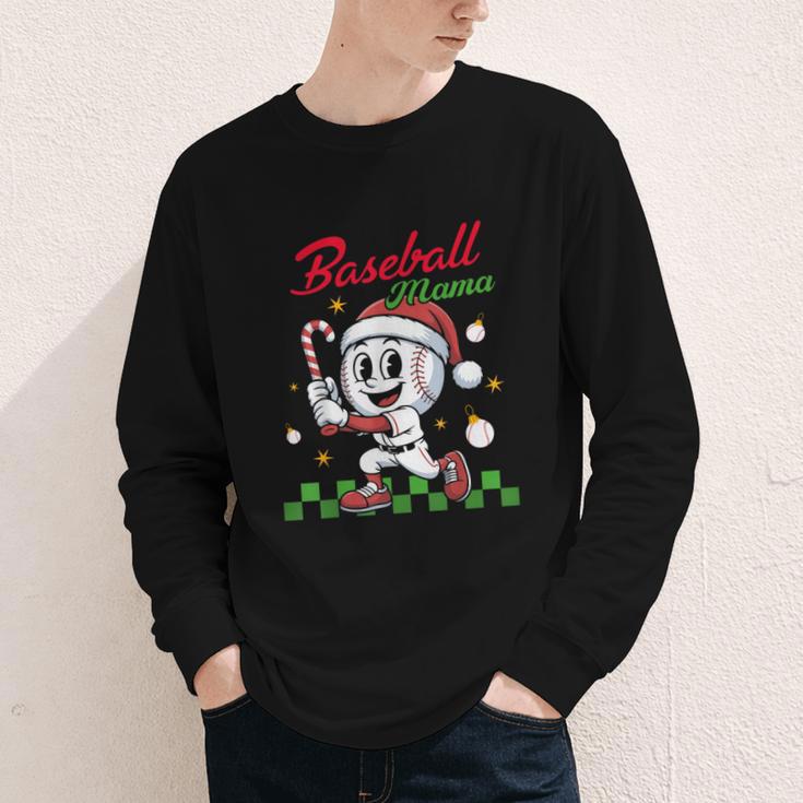 Baseball Mama Christmas Santa Hat Xmas Softball Mom Youth Long Sleeve Tee Baseball Mama Christmas Santa Hat Xmas Softball Mom Youth Long Sleeve Tee