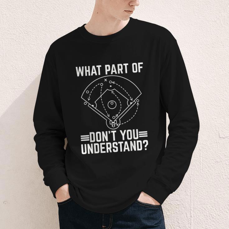 Baseball Math Double Play What Part Of Baseball Game Youth Long Sleeve Tee