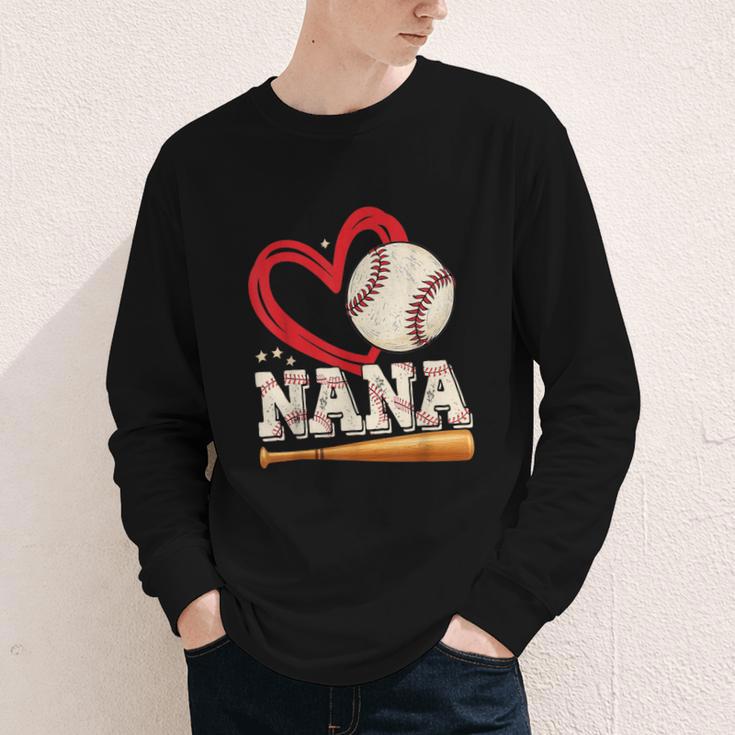 Baseball Nana Baseball Heart Family Matching Youth Long Sleeve Tee Baseball Nana Baseball Heart Family Matching Youth Long Sleeve Tee