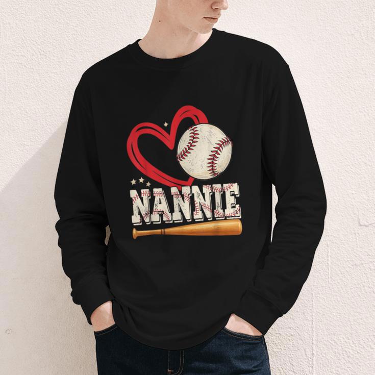 Baseball Nannie Baseball Heart Family Matching Youth Long Sleeve Tee Baseball Nannie Baseball Heart Family Matching Youth Long Sleeve Tee