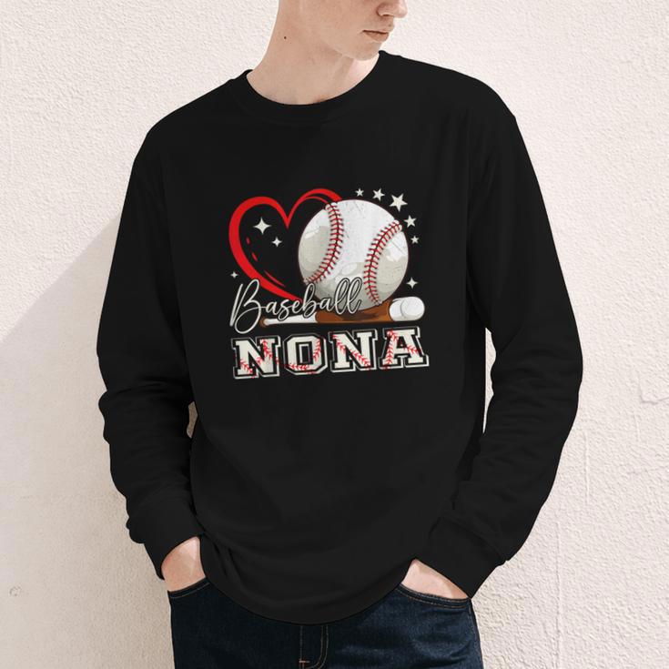 Baseball Nona Family Matching Cute Baseball Lover Youth Long Sleeve Tee