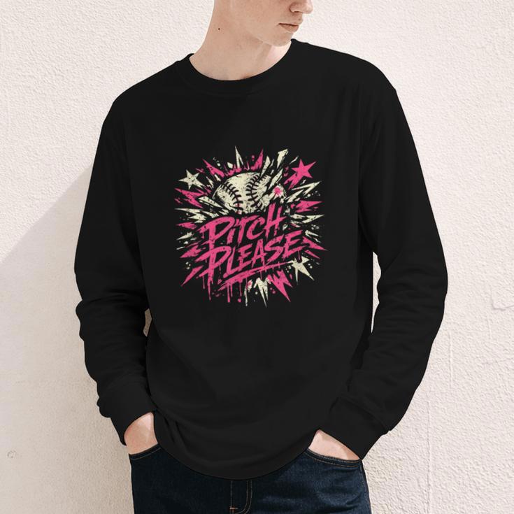 Baseball Phrase With Stars Youth Long Sleeve Tee Baseball Phrase With Stars Youth Long Sleeve Tee