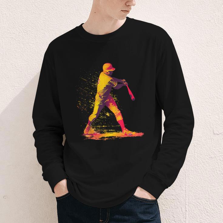Baseball Player Youth Long Sleeve Tee Baseball Player Youth Long Sleeve Tee
