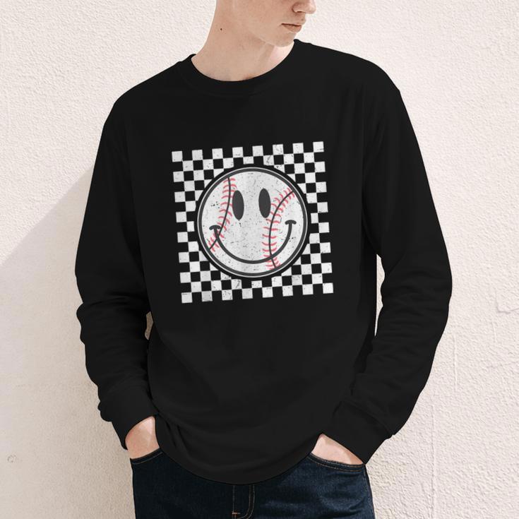 Baseball Season Happy Game Day Trendy Sports Vintage Youth Long Sleeve Tee Baseball Season Happy Game Day Trendy Sports Vintage Youth Long Sleeve Tee