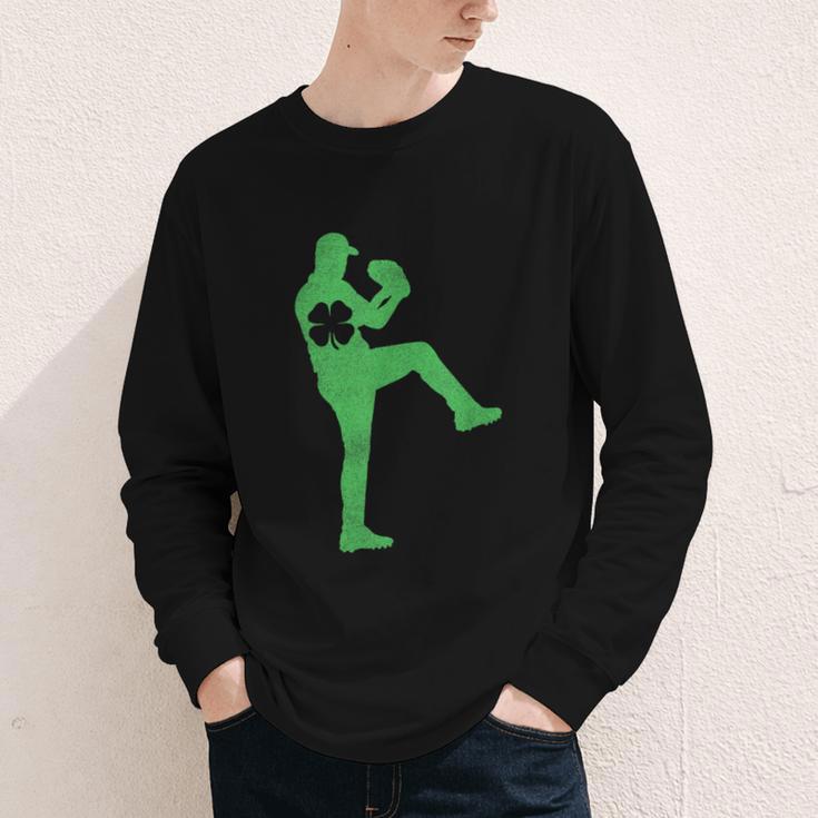 Baseball Shamrock St Patrick's Day Saint Paddy's Youth Long Sleeve Tee