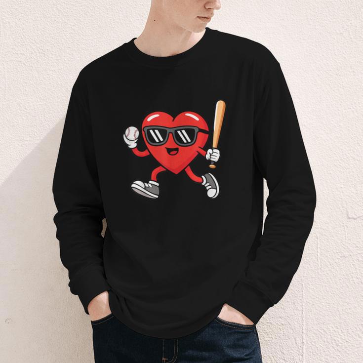 Baseball Valentines Day Heart Boys Sports Love Youth Long Sleeve Tee Baseball Valentines Day Heart Boys Sports Love Youth Long Sleeve Tee
