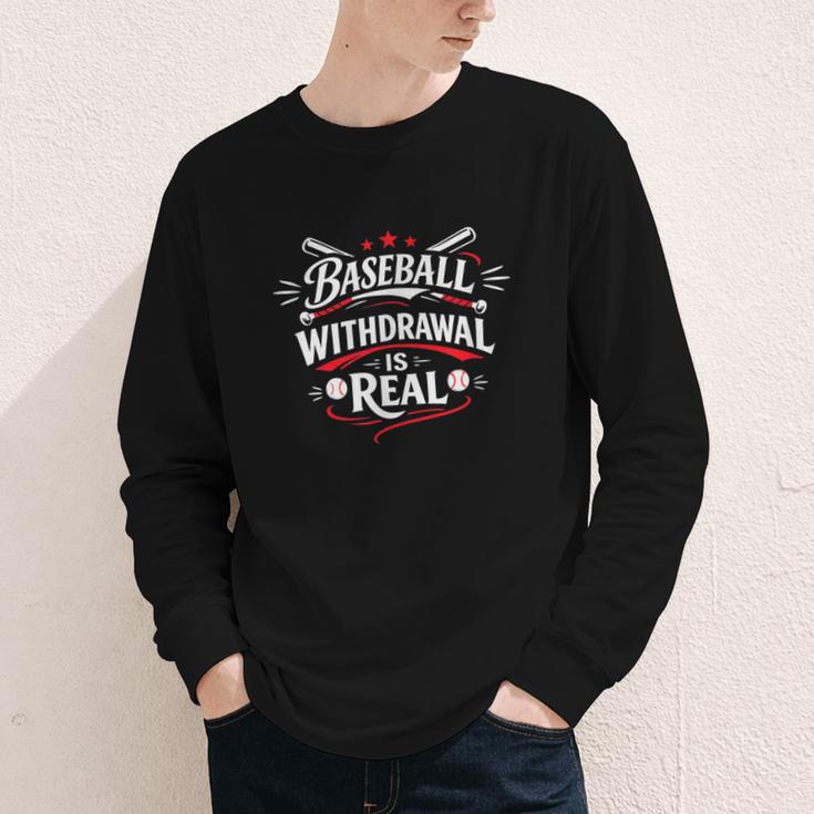 Baseball Withdrawal Is Real Youth Long Sleeve Tee