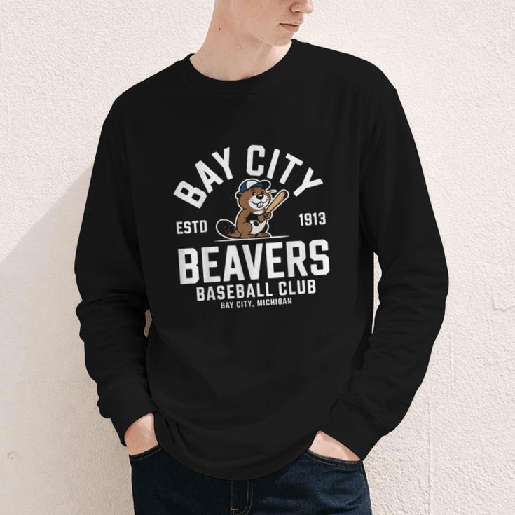 Bay City Beavers Baseball Club Estd 1913 Youth Long Sleeve Tee Bay City Beavers Baseball Club Estd 1913 Youth Long Sleeve Tee