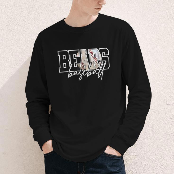 Bears Baseball Mom Game Day School Spirit Bear Pride Youth Long Sleeve Tee