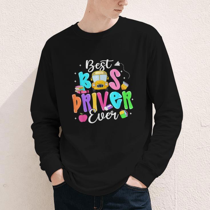 Best Bus Driver Ever Back To School Youth Long Sleeve Tee