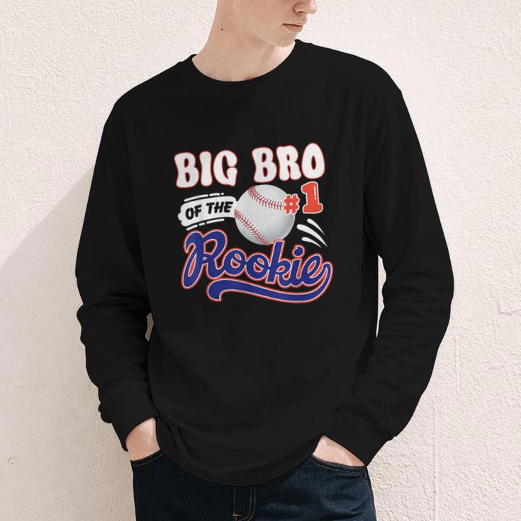 Big Bro Rookie Of Year 1st Birthday Baseball Theme Matching Youth Long Sleeve Tee Big Bro Rookie Of Year 1st Birthday Baseball Theme Matching Youth Long Sleeve Tee