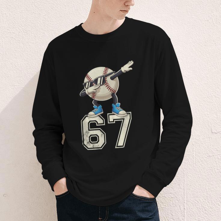 Boys Kids 67 Six Seven Sunglasses Dabbing Baseball Lover Youth Long Sleeve Tee Boys Kids 67 Six Seven Sunglasses Dabbing Baseball Lover Youth Long Sleeve Tee