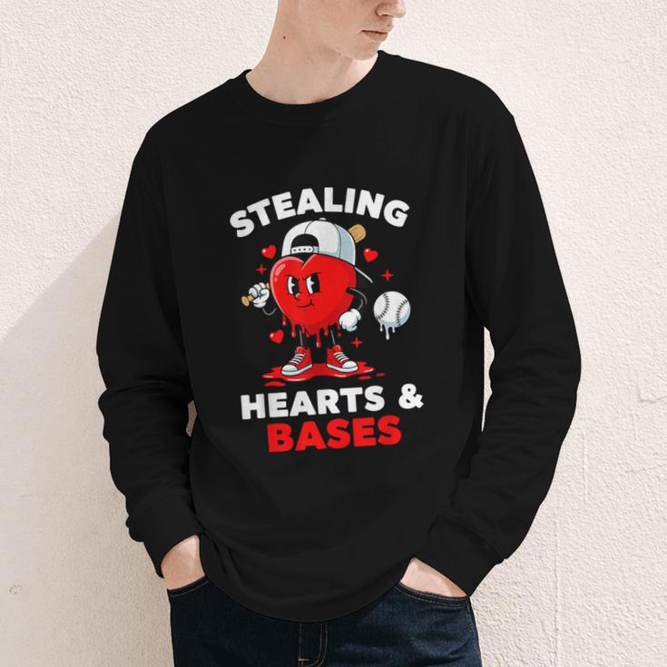 Boys Valentines Baseball Drip Icecream Stealing Hearts Kids Youth Long Sleeve Tee Boys Valentines Baseball Drip Icecream Stealing Hearts Kids Youth Long Sleeve Tee