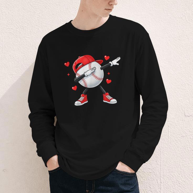 Boys Valentines Baseball Youth Long Sleeve Tee Boys Valentines Baseball Youth Long Sleeve Tee