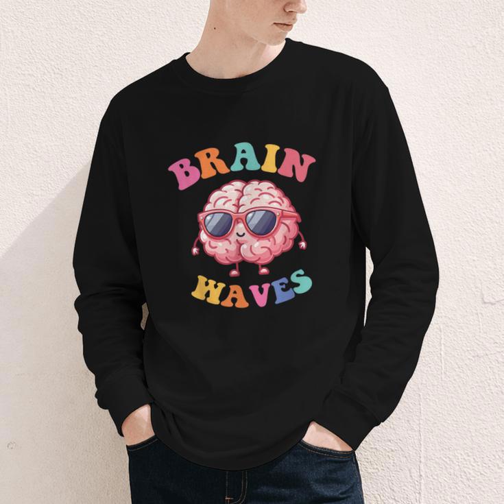 Brain Waves Last Day Of School Back To School Youth Long Sleeve Tee