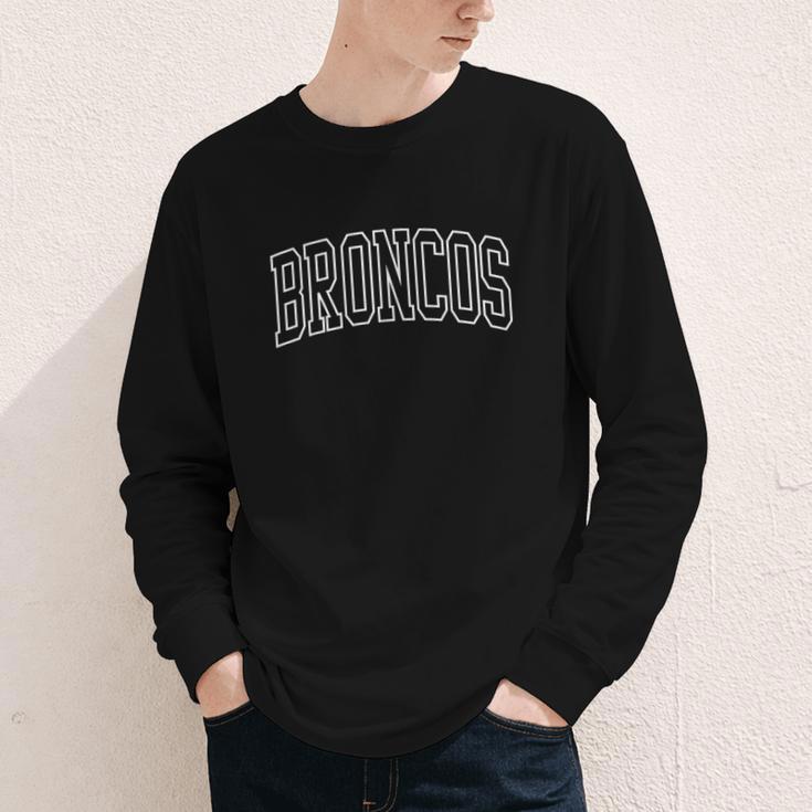 Broncos High School Spirit Fan Team Back To School Youth Long Sleeve Tee Broncos High School Spirit Fan Team Back To School Youth Long Sleeve Tee