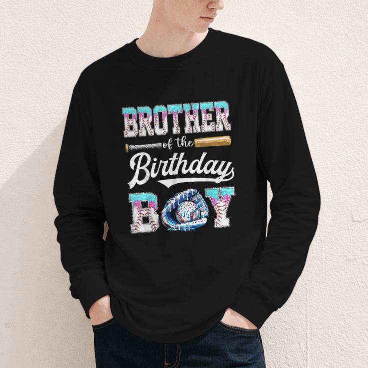 Brother Of The Birthday Boy Baseball Ice Cream Drip Matching Youth Long Sleeve Tee Brother Of The Birthday Boy Baseball Ice Cream Drip Matching Youth Long Sleeve Tee
