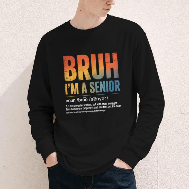 Bruh I'm A Senior Back To School Class Of 2026 Graduation Youth Long Sleeve Tee Bruh I'm A Senior Back To School Class Of 2026 Graduation Youth Long Sleeve Tee