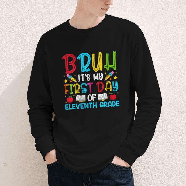 Bruh It's My First Day Of Junior Back To School Youth Long Sleeve Tee