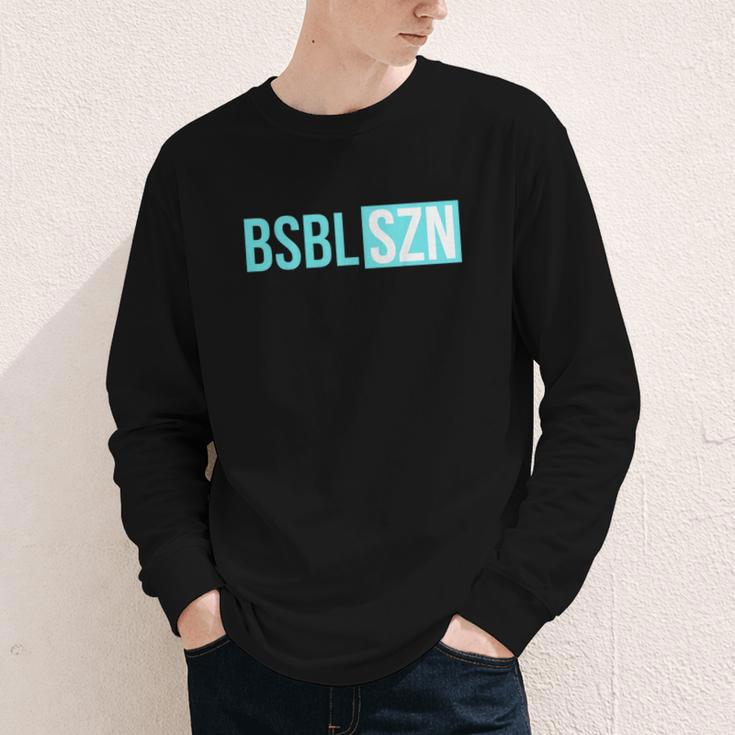 BSBL SZN Baseball Season Game Day Boys Girls Youth Youth Long Sleeve Tee