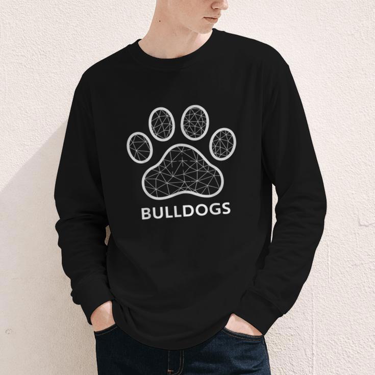 Bulldogs Tshirt Mascot Back To School Outfit Team Spirit Youth Long Sleeve Tee Bulldogs Tshirt Mascot Back To School Outfit Team Spirit Youth Long Sleeve Tee