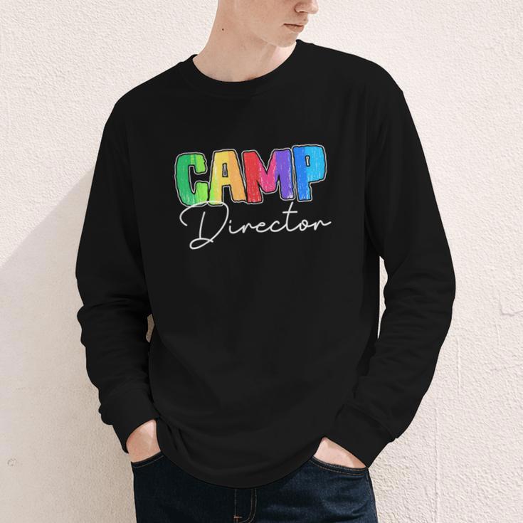Camp Director Counselor Camper Camping Back To School Youth Long Sleeve Tee Camp Director Counselor Camper Camping Back To School Youth Long Sleeve Tee