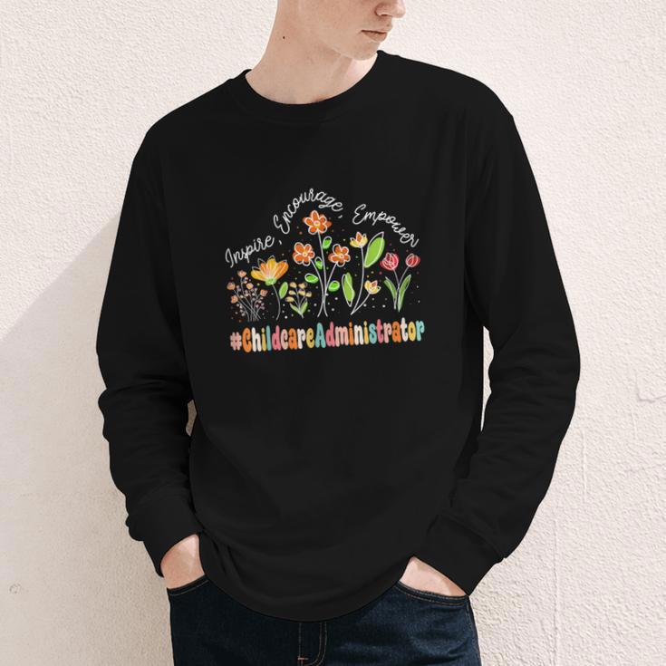 Childcare Administrator Appreciation Week Back To School Youth Long Sleeve Tee Childcare Administrator Appreciation Week Back To School Youth Long Sleeve Tee