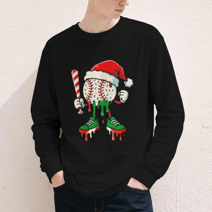 Christmas Baseball Drip For Boys Ice Cream Drip Baseball Youth Long Sleeve Tee Christmas Baseball Drip For Boys Ice Cream Drip Baseball Youth Long Sleeve Tee