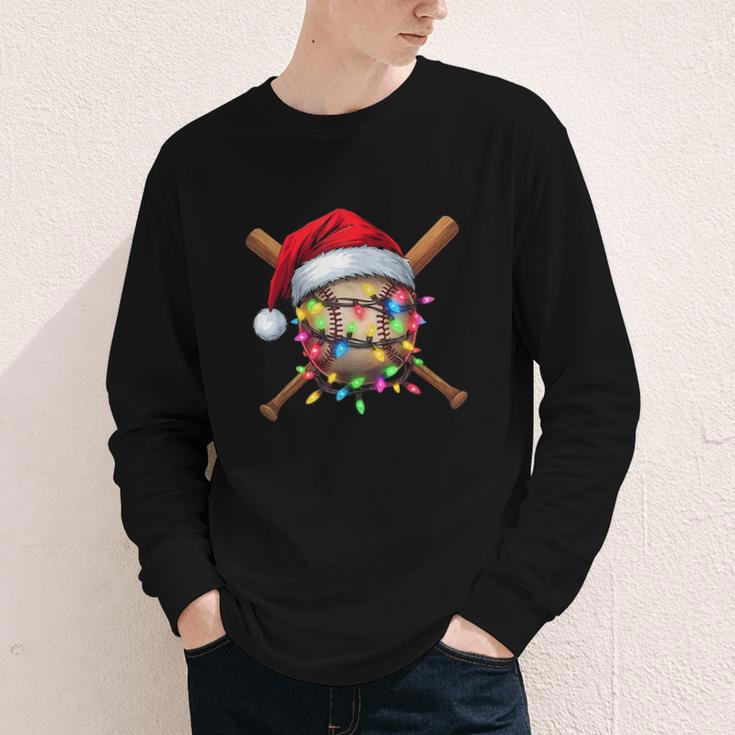 Christmas Baseball Pajama Santa For Men Boys Girls Kids Xmas Youth Long Sleeve Tee Christmas Baseball Pajama Santa For Men Boys Girls Kids Xmas Youth Long Sleeve Tee