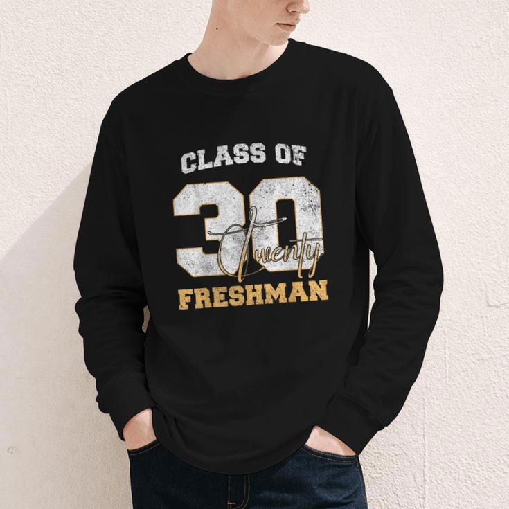 Class Of 2030 Freshman High School Back To School 9th Grade Youth Long Sleeve Tee Class Of 2030 Freshman High School Back To School 9th Grade Youth Long Sleeve Tee