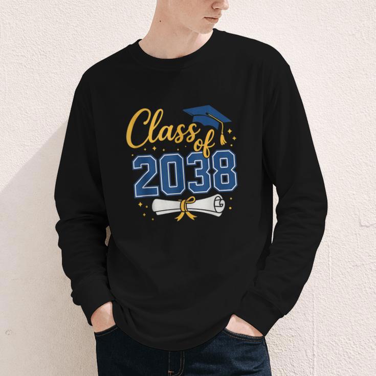 Class Of 2038 Grow With Me Kindergarten Back To School Youth Long Sleeve Tee