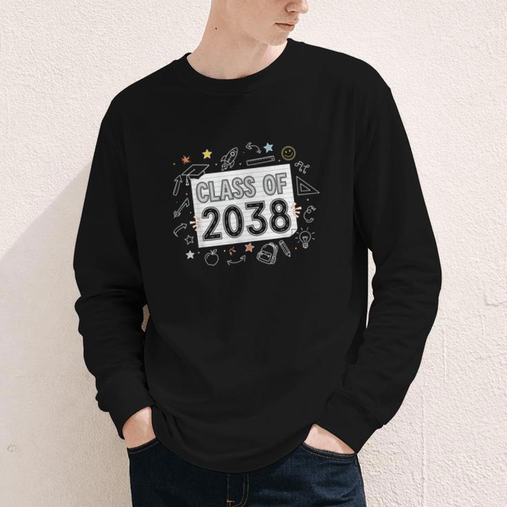 Class Of 2038 Grow Wiith Me School Back To School First Day Youth Long Sleeve Tee Class Of 2038 Grow Wiith Me School Back To School First Day Youth Long Sleeve Tee