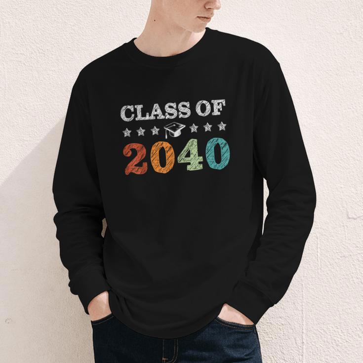 Class Of 2040 Grow With Me First Day School Back To School Youth Long Sleeve Tee