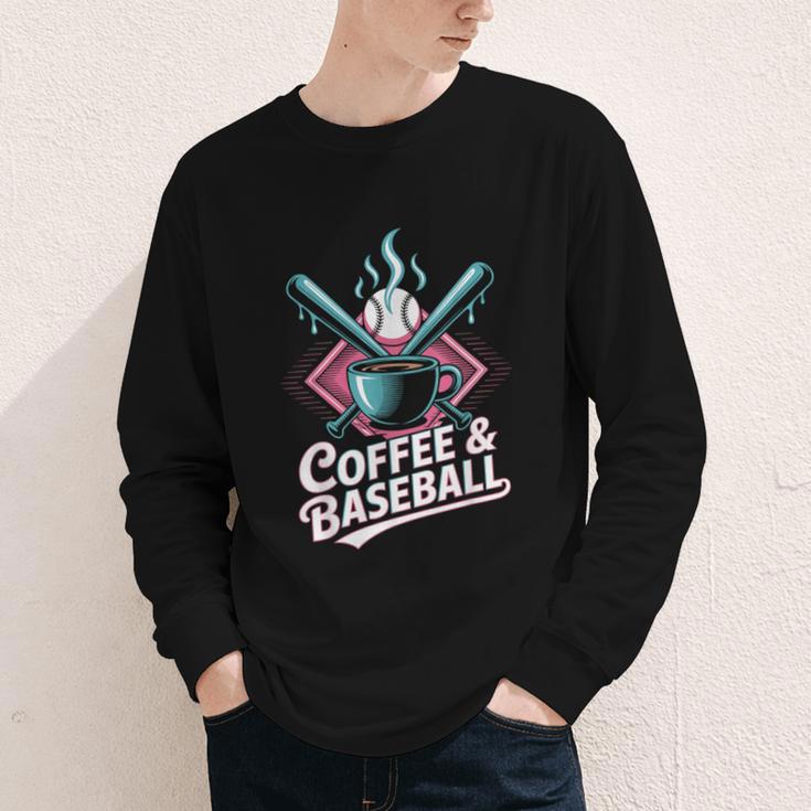 Coffee And Baseball Baseball Player Youth Long Sleeve Tee Coffee And Baseball Baseball Player Youth Long Sleeve Tee