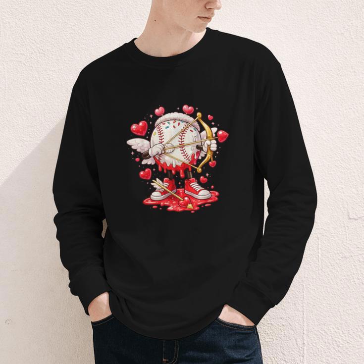 Cupid Baseball Drip Icecream Apparel Youth Boy Valentine Youth Long Sleeve Tee Cupid Baseball Drip Icecream Apparel Youth Boy Valentine Youth Long Sleeve Tee