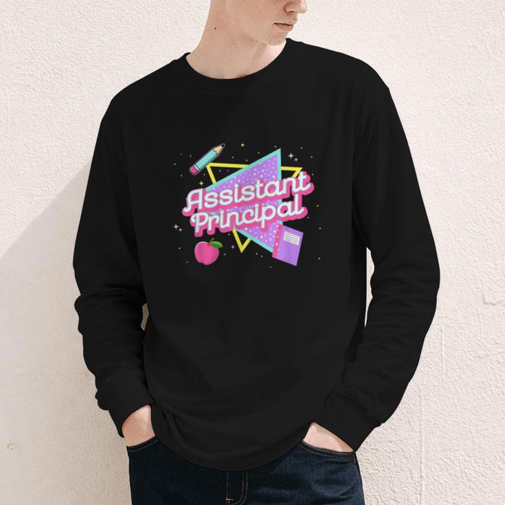 Cute Assistant Principal Shirt 80's 90's Back To School Youth Long Sleeve Tee Cute Assistant Principal Shirt 80's 90's Back To School Youth Long Sleeve Tee