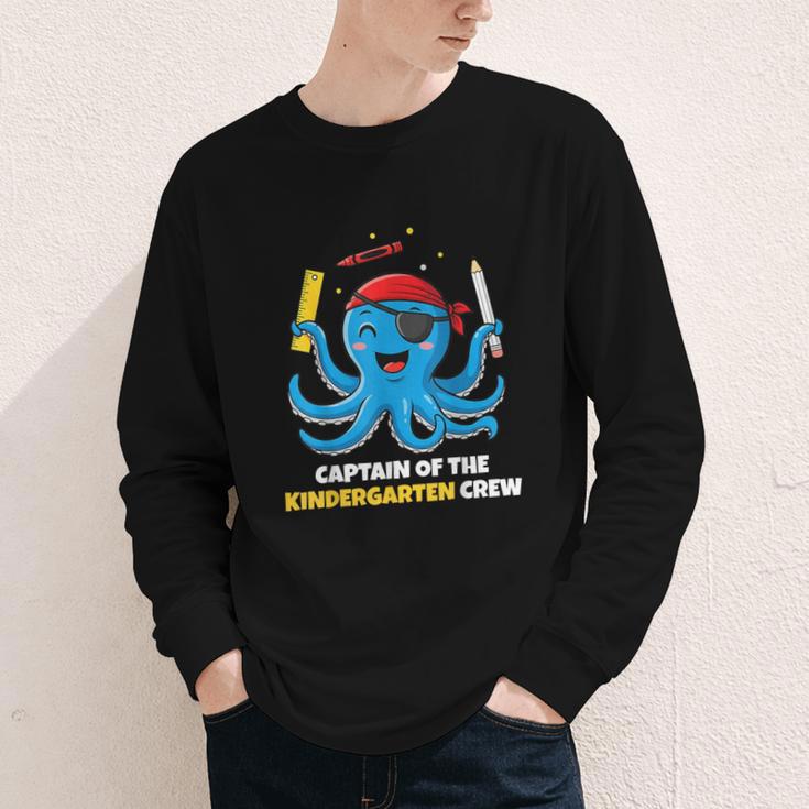 Cute Octopus Pirate Kindergarten Boys Kids Back To School Youth Long Sleeve Tee Cute Octopus Pirate Kindergarten Boys Kids Back To School Youth Long Sleeve Tee