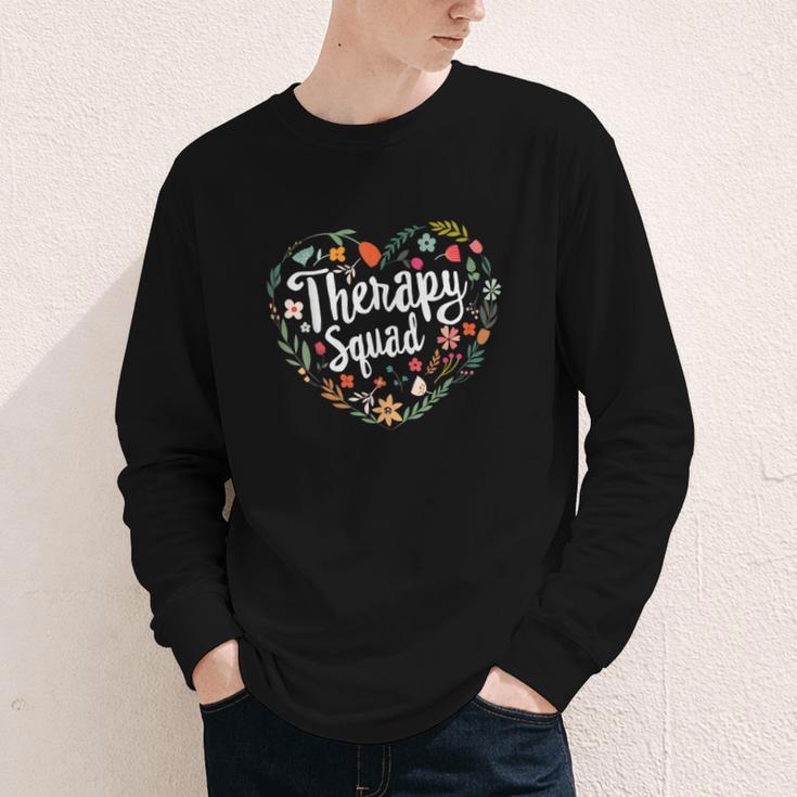 Cute Therapy Squad Physical Therapist Team Back To School Youth Long Sleeve Tee Cute Therapy Squad Physical Therapist Team Back To School Youth Long Sleeve Tee